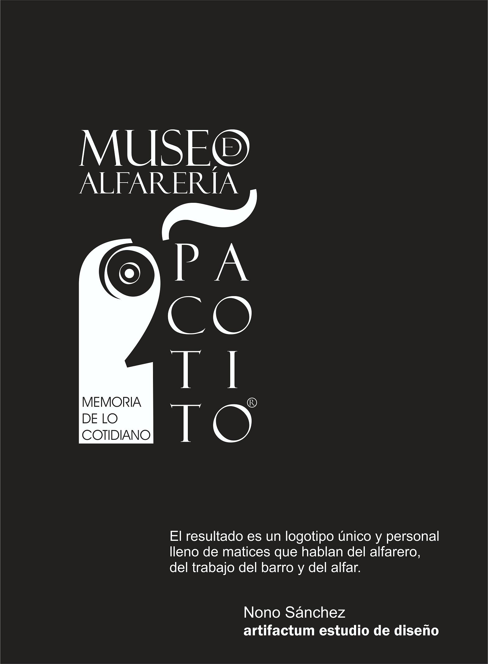 el diseño del nuevo logo del Museo de Alfarería «Memoria de lo Cotidiano» Paco Tito